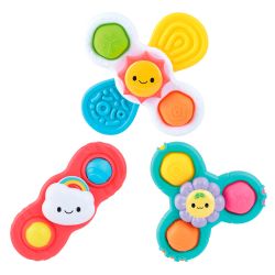 PAKÖ - TRIO DE TOUPIES À VENTOUSE (FIDGET)